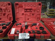 Milwaukee Model 2676-22 (1) Force Logic Battery Powered M18 10 Ton Knockout Tool Kit, 1/2