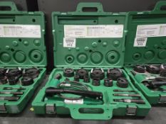 Greenlee Model 746A/767 Hydraulic Knockout Driver Kit w/ Standard Round and Slug-Buster Punches