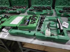 Greenlee Model 746A/767/7906SB (1) Hydraulic Knockout Driver Kit w/ Standard Round Punches; (1) Quic