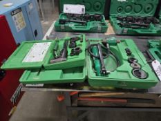 Greenlee Model 746A/767/7906SB (1) Hydraulic Knockout Driver Kit w/ Standard Round Punches; (1) Quic