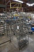 COTTERMAN 6 Step OSHA Rolling Steel Inventory Ladder, 6', S/N C0402, Rated 350 LBS