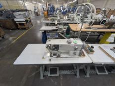 Durkopp Addler Single Needle Industrial Sewing Machine With Table and Digital Controller/Readout