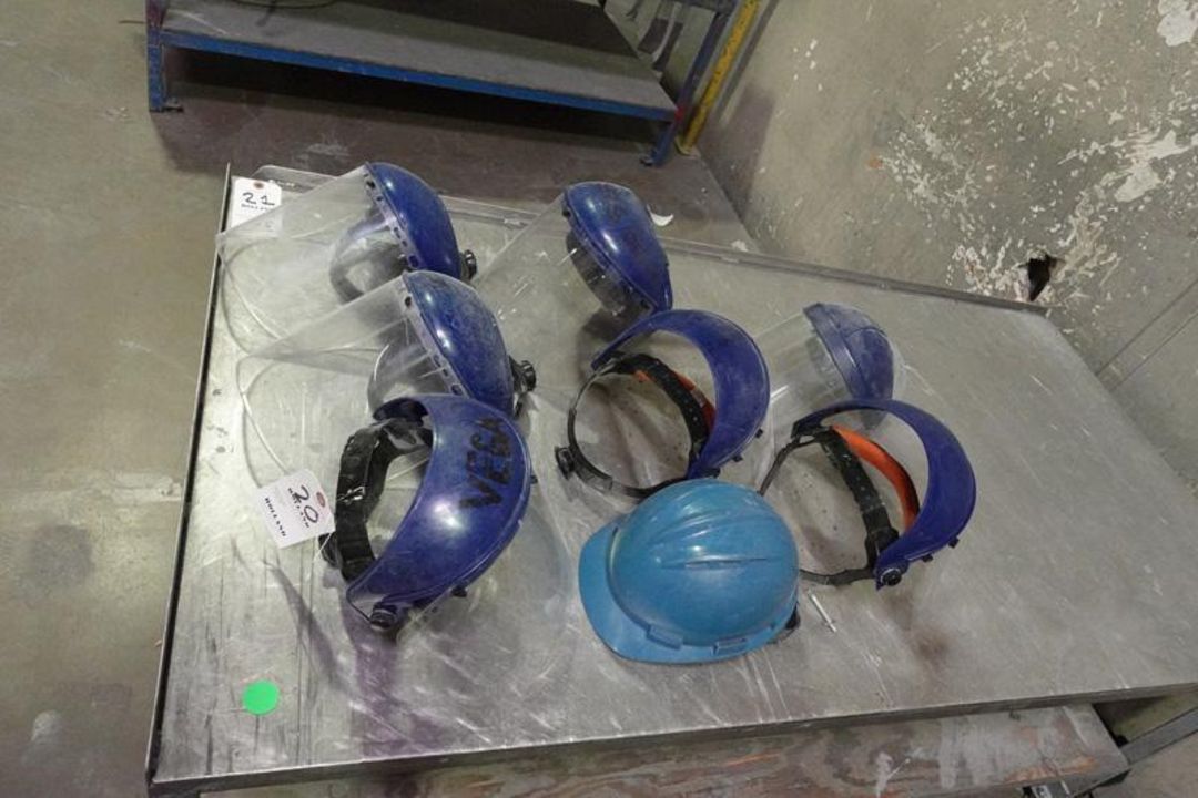 Lot of Assorted Polycarbonate Face Shields - Includes (1) Safety Helmet - Image 2 of 2