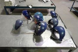 Lot of Assorted Polycarbonate Face Shields - Includes (1) Safety Helmet