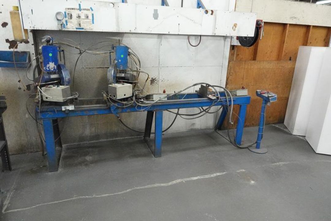 Custom Built Dual Saw Pipecutting Station - Image 1 of 4