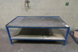 Lot of (5) Steel Layup Tables/Workbenches - Dims 72
