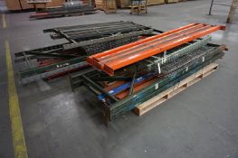 (4 Pallets) Misc. Disassembled Pallet Racking, Varied sizes