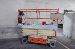 JLG m# 2630 ES Scissor Lift *LATE PICK UP - 12/1*, 4856 lb Capacity, 24 v, S/N 0200205143