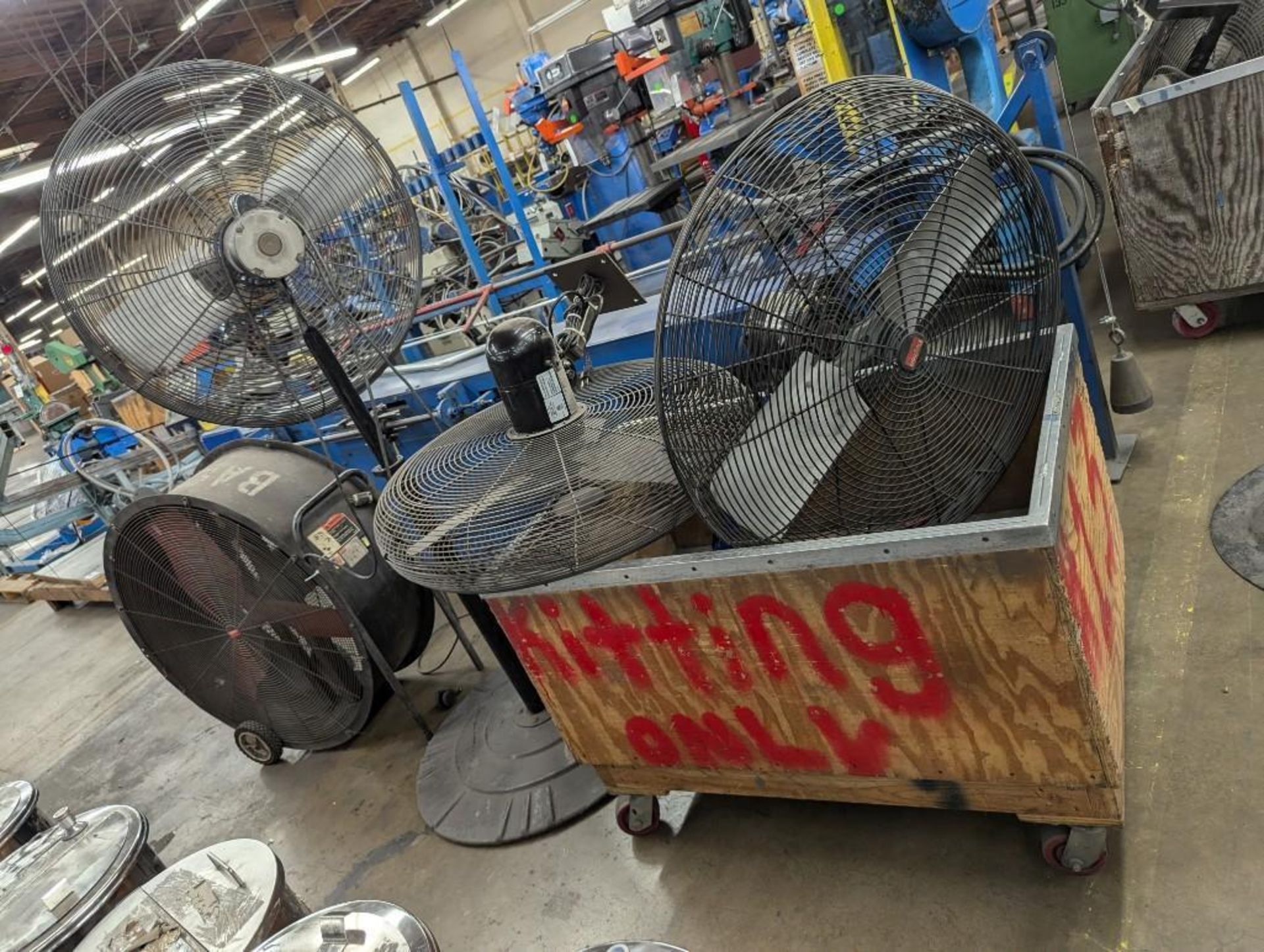 Lot (8) Industrial Fans with Stands - Image 4 of 4