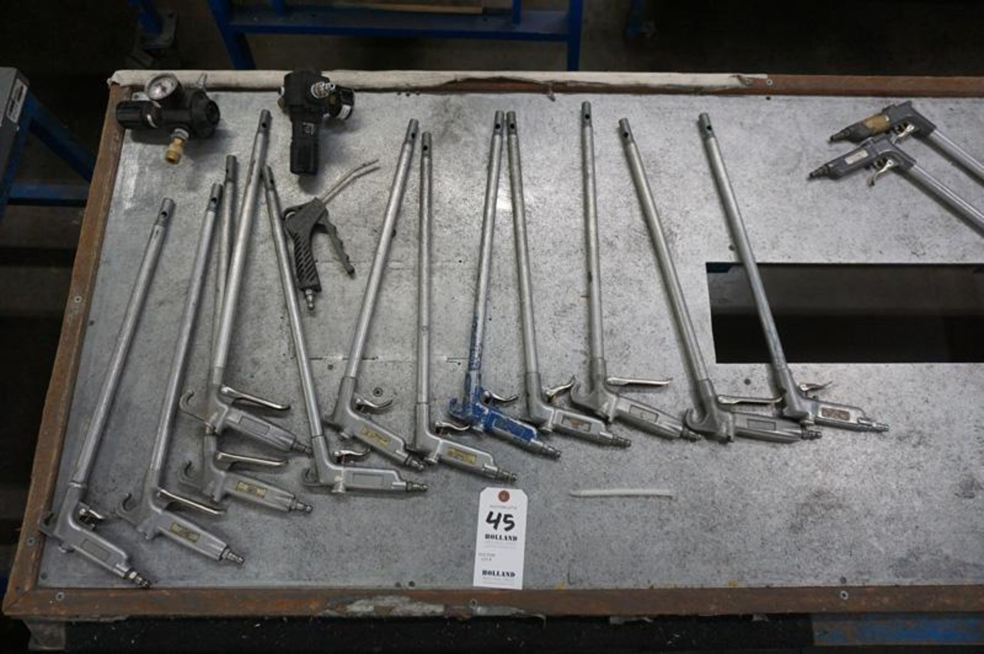 (15) Assorted Air Guns with (2) NORGREN air Regulators - Image 2 of 4