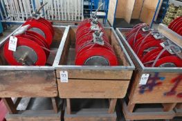 Lot (3) Pneumatic Dual Hose Reels