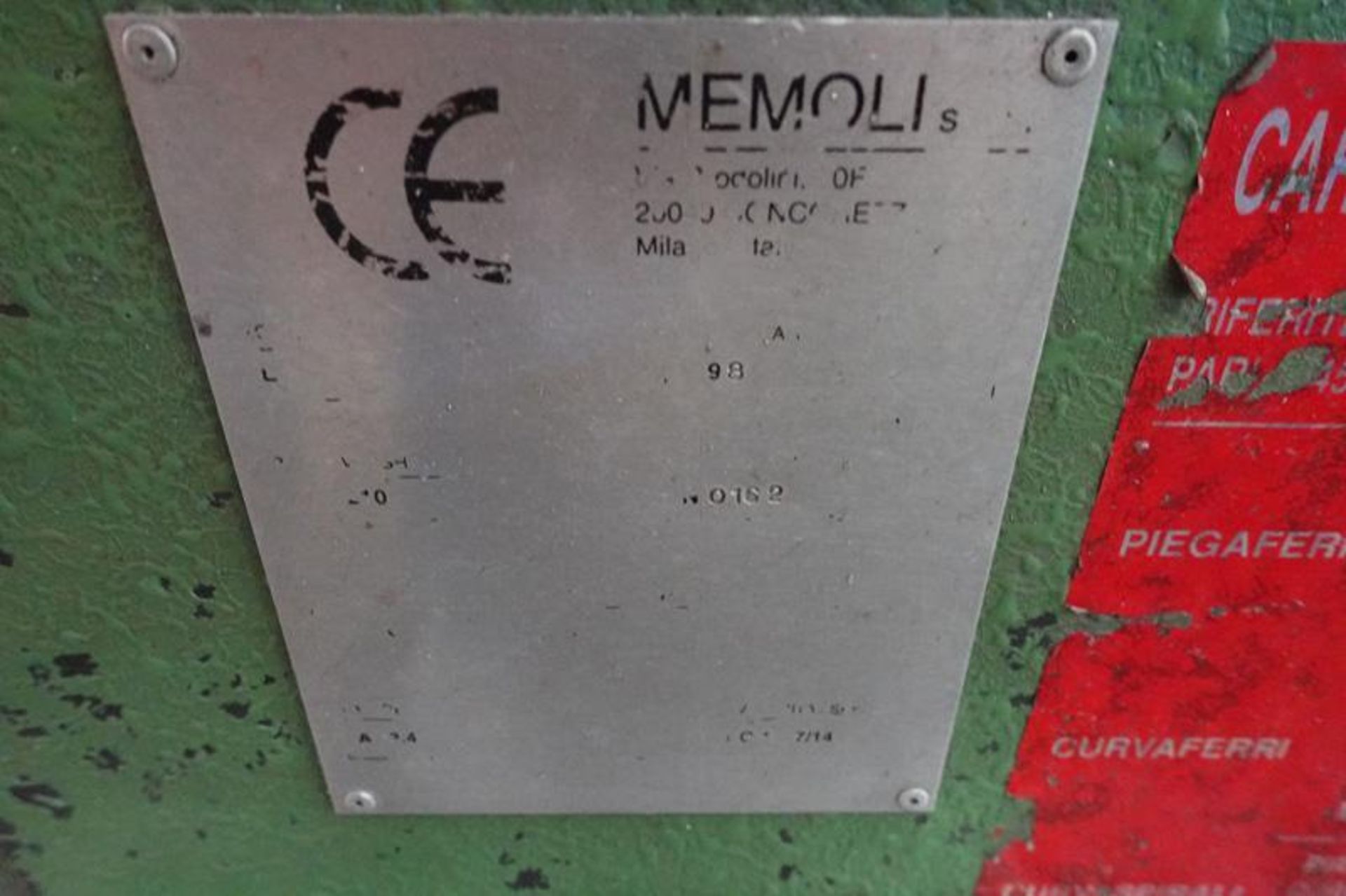 Memoli m# Eurekamatic Bending Machine - Image 3 of 6