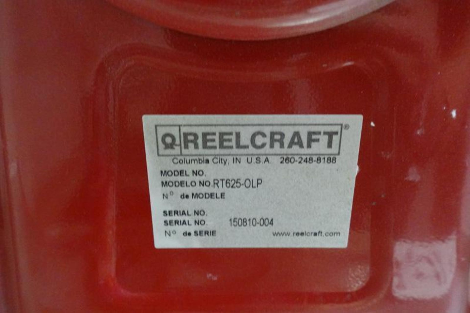 Pneumatic Hose Reel - Reelcraft Model RT625-OLP - Image 2 of 2