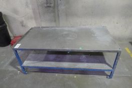 Lot of (5) Steel Layup Tables/Workbenches - Dims 72