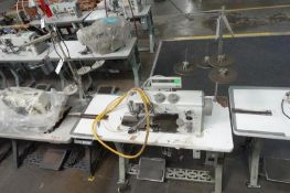 Durkopp Addler Double Needle Industrial Sewing Machine With Table and Digital Controller/Readout - M