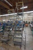 COTTERMAN 10 Step OSHA Rolling Steel Inventory Ladder, 10'
