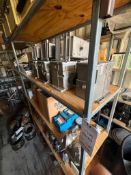 Contents of shelf unit, control panels, gas valves