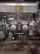 Asian Kingdom Machinery Co. Horizontal Dye Machine Model AKSL500, 2 Tube 500Kg, SER#31558 Year 2002