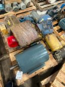 Pallet w/ (5) Baldor Electric Motors, 7.5 to 20 HP
