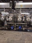 2003 Asian Kingdom Machinery Co. Horizontal Dye Machine Model AKSL1000, 4 Tube 1000Kg, SER#32777