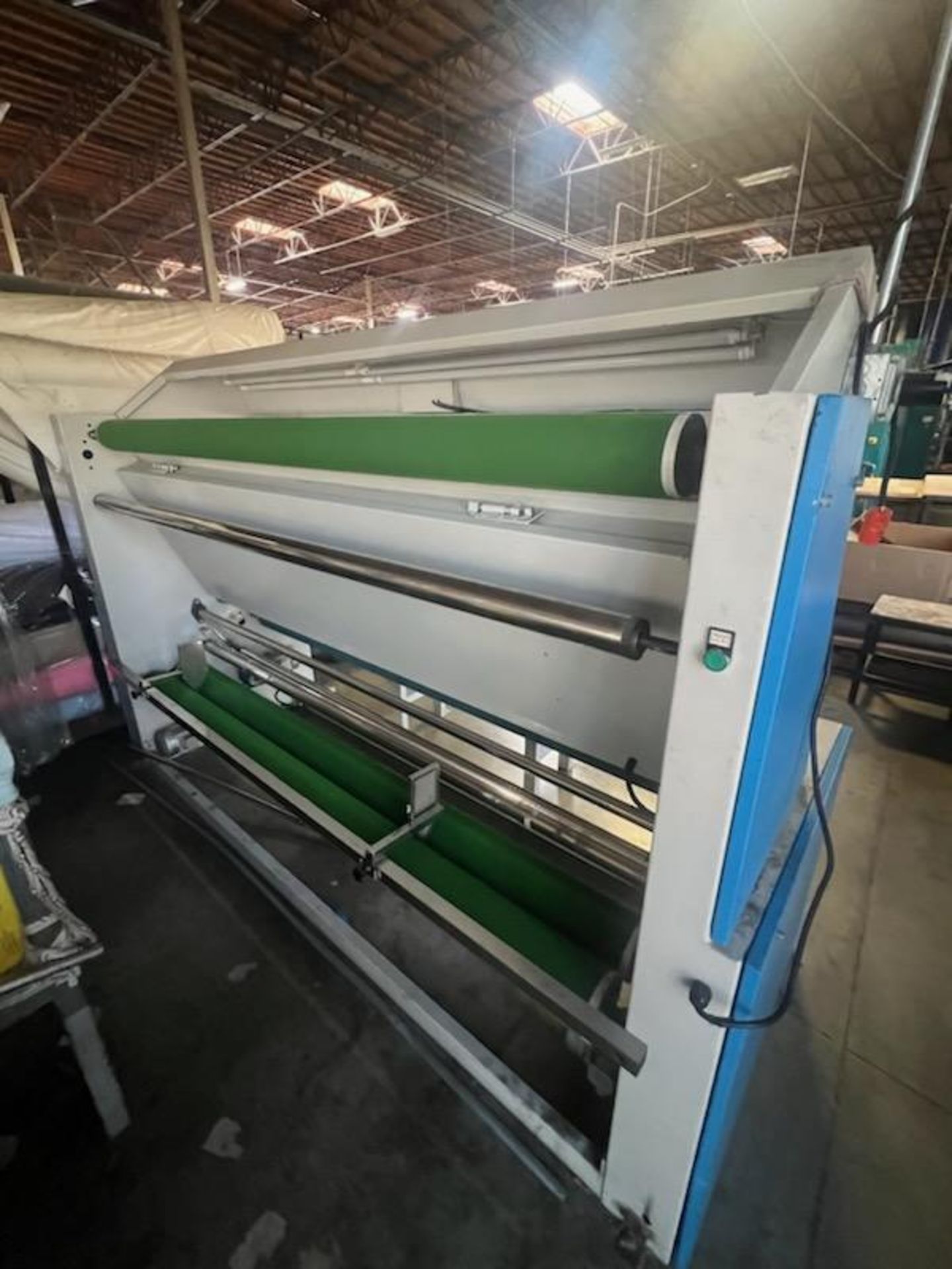 96" Open Width Inspection Machine Roll to Roll w/Thru Light and Counter - Image 2 of 5