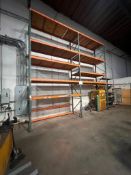 2 Sections of Pallet racking w/ 9 cross beam sections