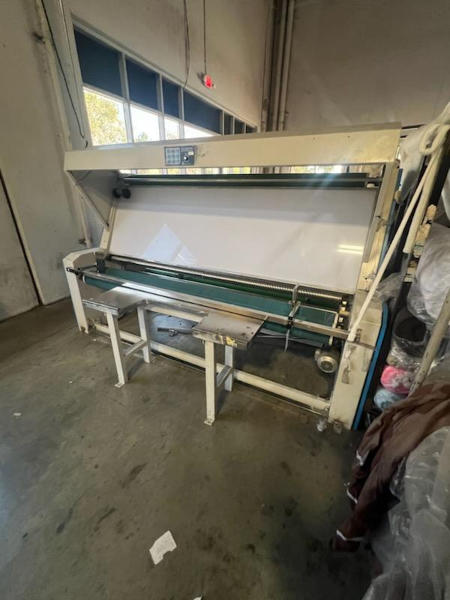 96" Open Width Inspection Machine Roll to Roll w/Thru Light and Counter - Image 5 of 5