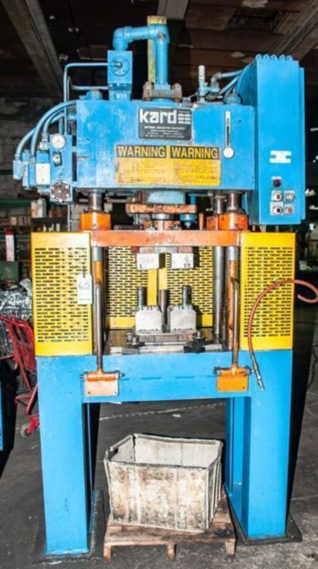 Kard Model TP20-4 20 Ton Top Mounted Hydraulic Trim Press S/N 94-2118, 460 Volt, Approx. 11 1/2" X 2