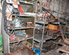 Steel Shelving Unit And Steel Rack, Shelving Approx. 36 X 24 X 87