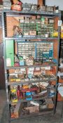 SS Table And Shelving Unit, W/ Contents Of Shelving Unit