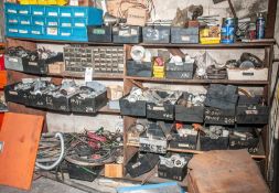 Wood Shelving W/ Any Contents Not Removed, Contents Currently; Hardware, Fuses, Conduit Fittings, So