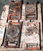 Set Of (4) Machine Skates Multi-Ton, 15,000 Lb