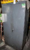 2-Door Cabinet W/Contents, End Mills, Taps, Screw Drivers, Feeler Gauges, Machine Parts, Etc. Cabine