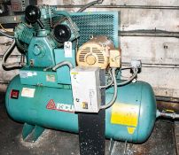 Fscurtis 15 Hp Air Compressor Max. 175 Psi, 230/460v 3ph, P/N FCA15E15H1S-A3L1XX, CA Series, 120 Gal
