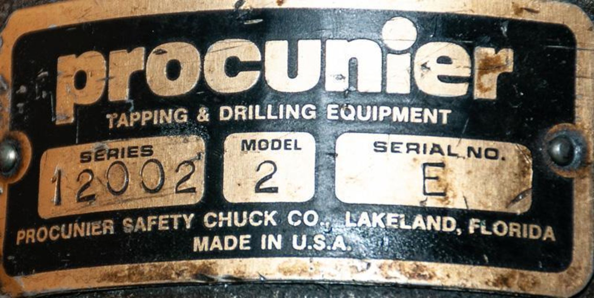 Procunier Mdl. 2, 12002 Series, S/N E, Tapping Head - Image 2 of 2
