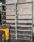 (2) Steel Shelving Units Ea. Approx. 36 X 24 X 87