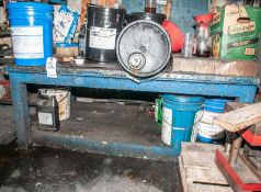 Heavy-Duty Steel Workbench Approx. 66 X 46 1/2 X 27