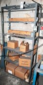 Lightweight Steel Shelving Unit, Approx. 36 X 12 X 75