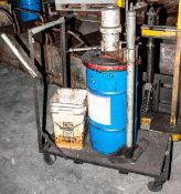 Cart W/ Pneumatic Graco Grease Pump, Fireball Powerhead Mdl 203-964 Series 6E7, Mdl. 203869n, Ratio