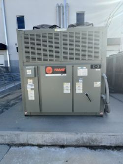Late Model HVAC Equipment, Including: Canariis Pumping System, Trane Air Handler, & MJC Air Condition Units