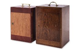 TWO OAK TROPHY BOXES