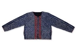 A CHINESE MIAO BATIK DYED BLUE COAT