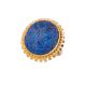 A CARVED LAPIS LAZULI CABOCHON REVIVAL STYLE RING - Image 1 of 4