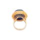 A CARVED LAPIS LAZULI CABOCHON REVIVAL STYLE RING - Image 3 of 4