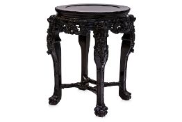 A BLACKWOOD CENTRE TABLE