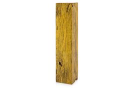 A TALL SOLID IRONWOOD PEDESTAL