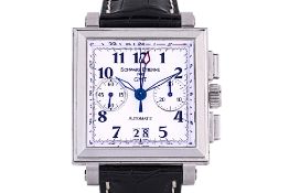 A SCHWARZ ETIENNE STAINLESS STEEL AUTOMATIC WATCH