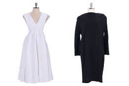 TWO MARNI DRESSES IN OFF-WHITE AND BLACK