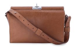 A DRIES VAN NOTEN TAN LEATHER HANDBAG