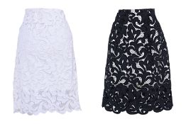 TWO DRIES VAN NOTEN LACE SKIRTS